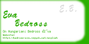 eva bedross business card